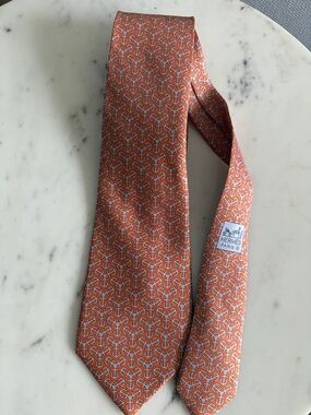 Hermes Silk Tie